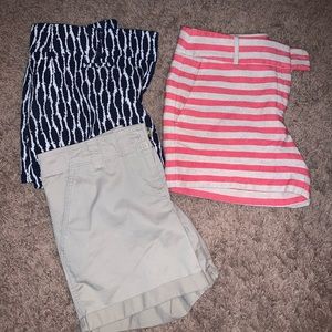 Lot of 3 Shorts- Ann Taylor Loft & Tommy Bahama